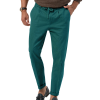 Casual Drawstring Pants Men's Business Straight Solid Color Suit Pants