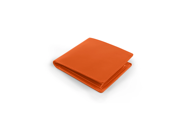 tandard-wallet-srfid-orange-smooth-leather wallet